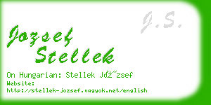 jozsef stellek business card